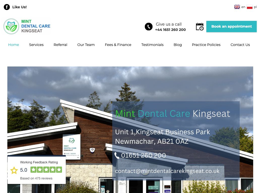 T/a Mint Dental Care Kingseat