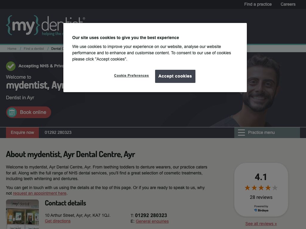 mydentist, Ayr Dental Centre, Ayr